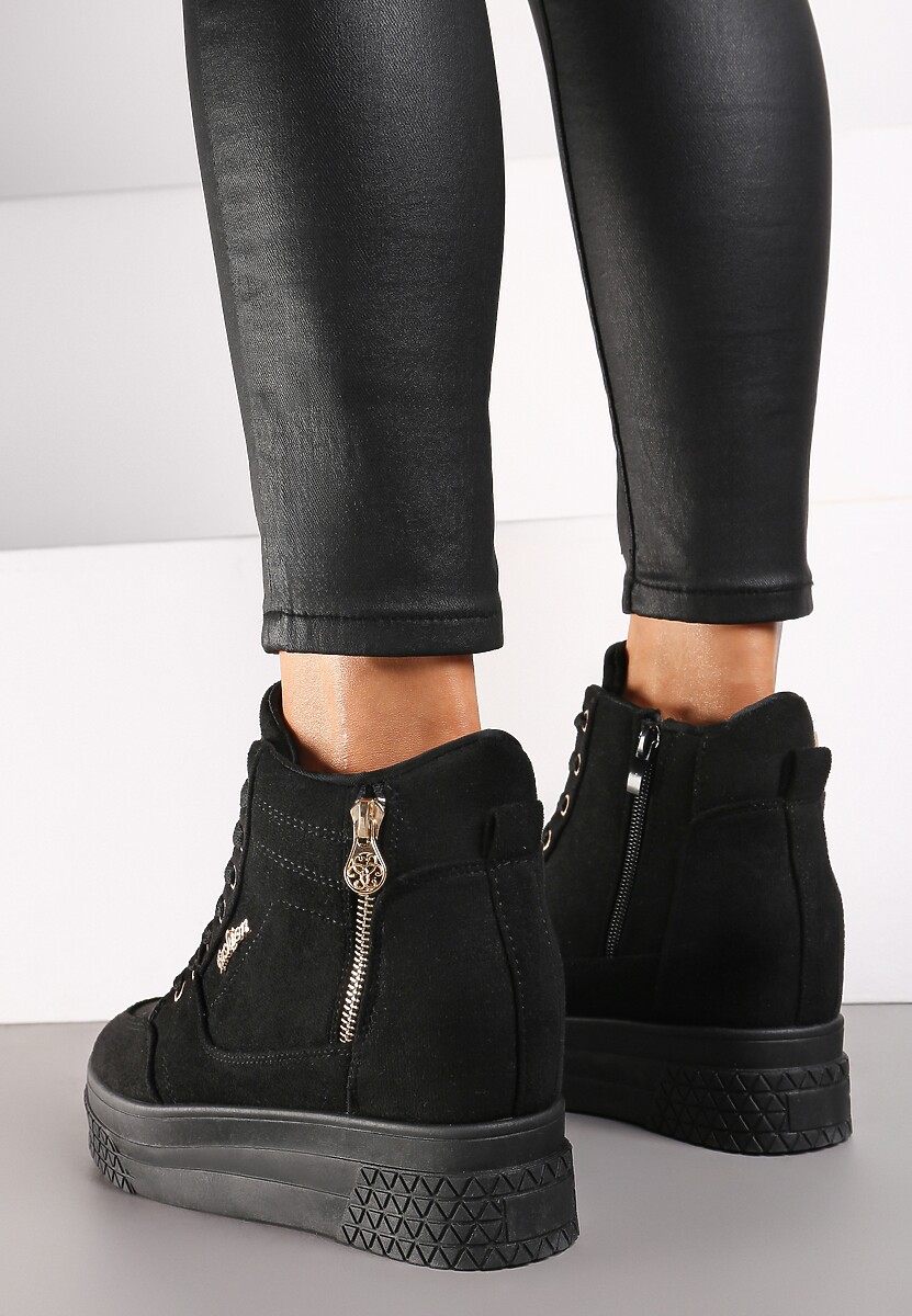 Sneakers Negru cu argintiu 3