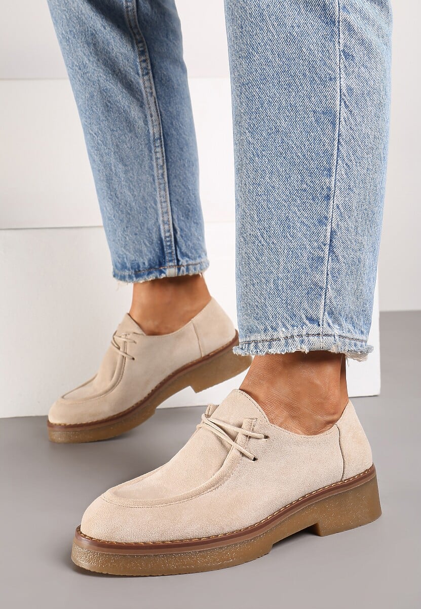 Pantofi casual Inalith Bej 2