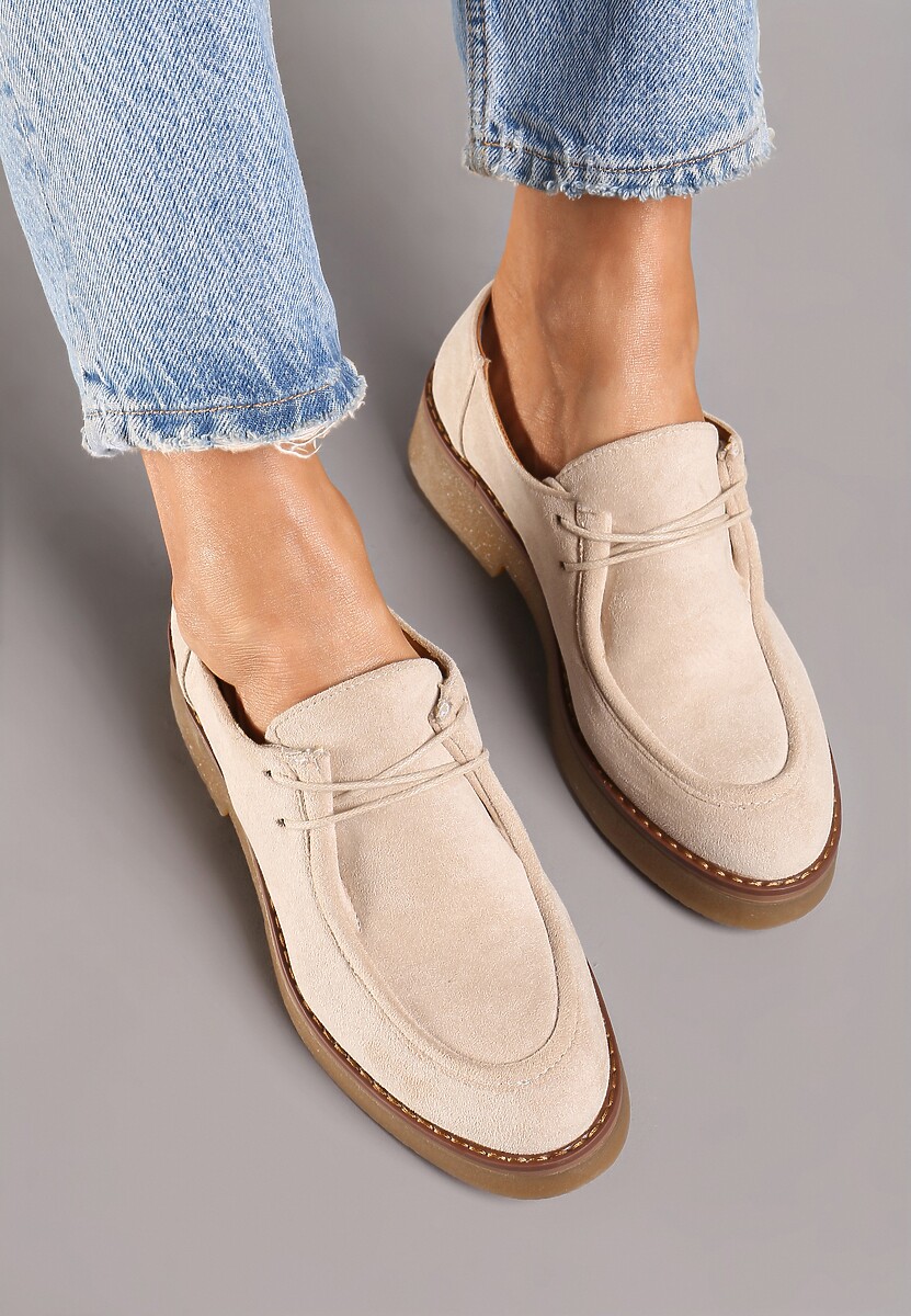 Pantofi casual Inalith Bej 3