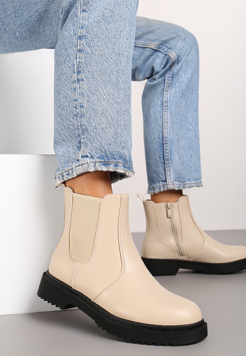 Botine Viaola Bej 1