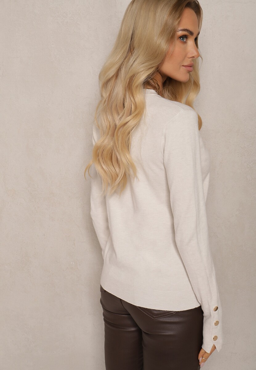 Cardigan Ivalithea Bej deschis 3