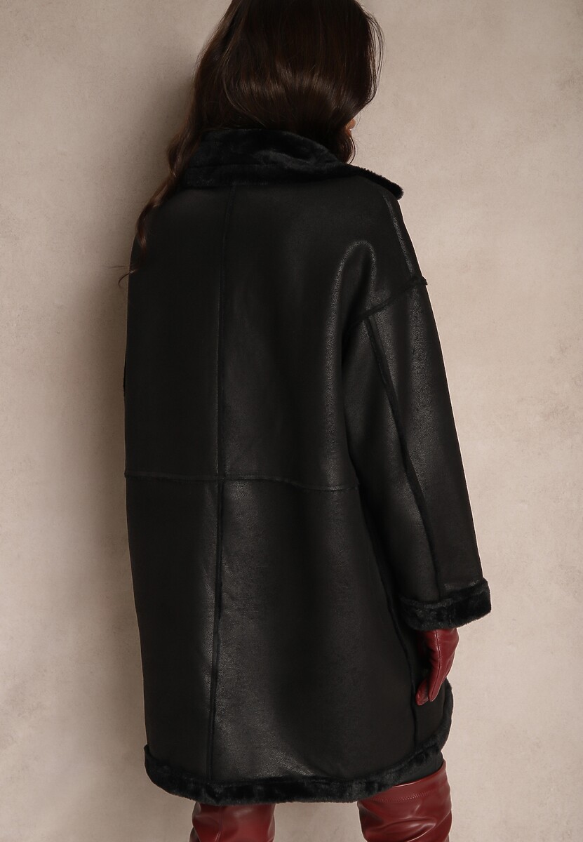 Palton Sartelia Negru 3