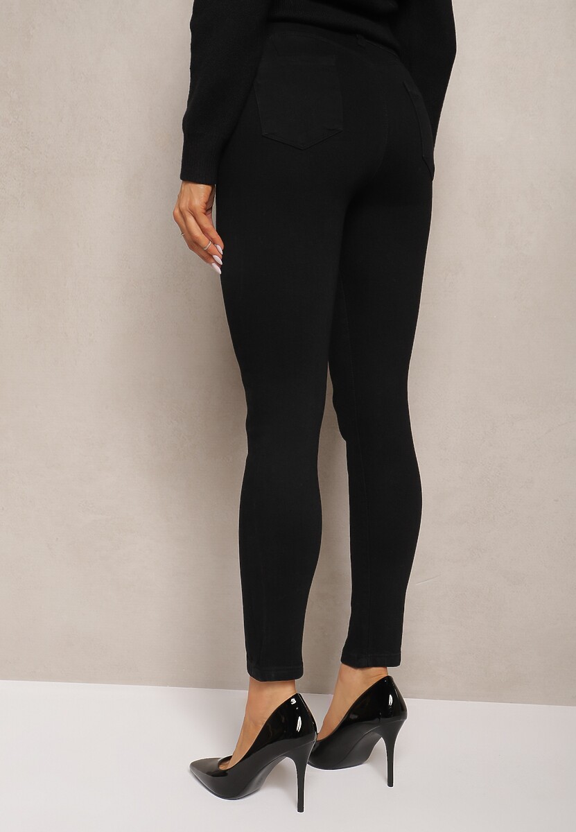 Czarne Jeansy z Efektem Push-Up Skinny Fortoria 3