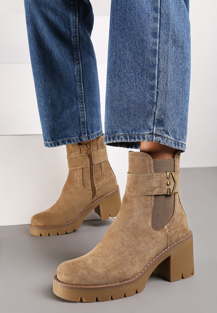 Botine Attemira Bej 1