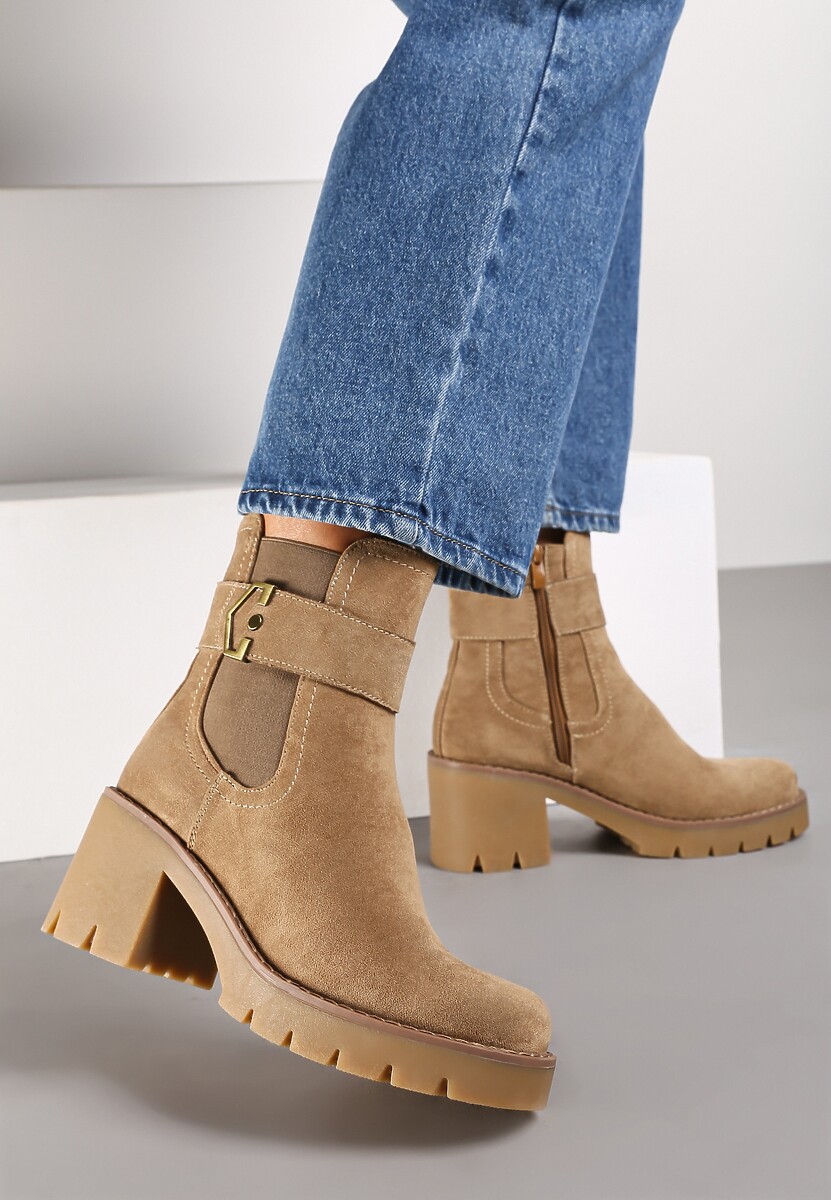 Botine Attemira Bej 3