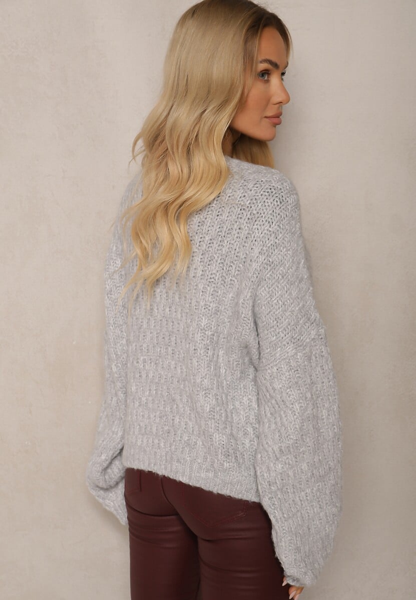 Cardigan Savalore Gri deschis 3