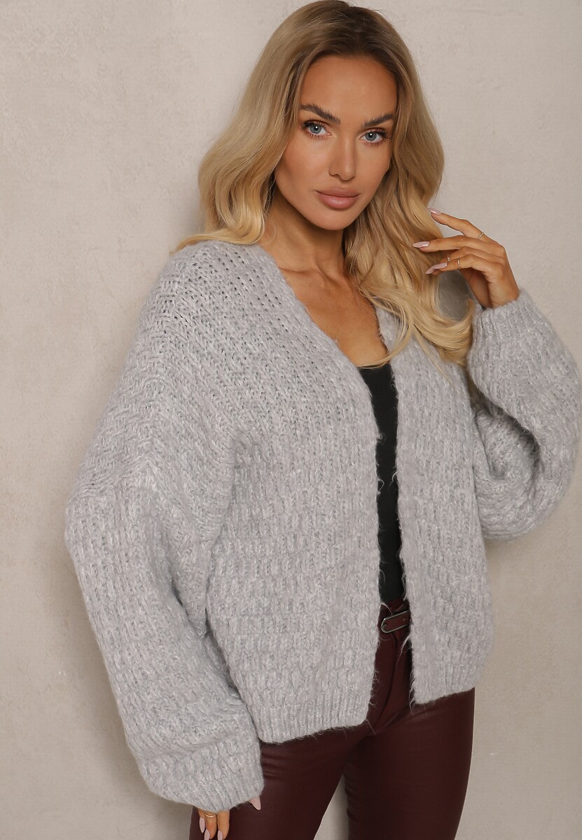 Cardigan Savalore Gri deschis 2