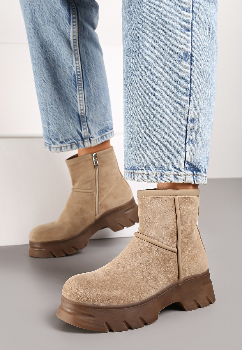 Botine Cinzina Bej 1