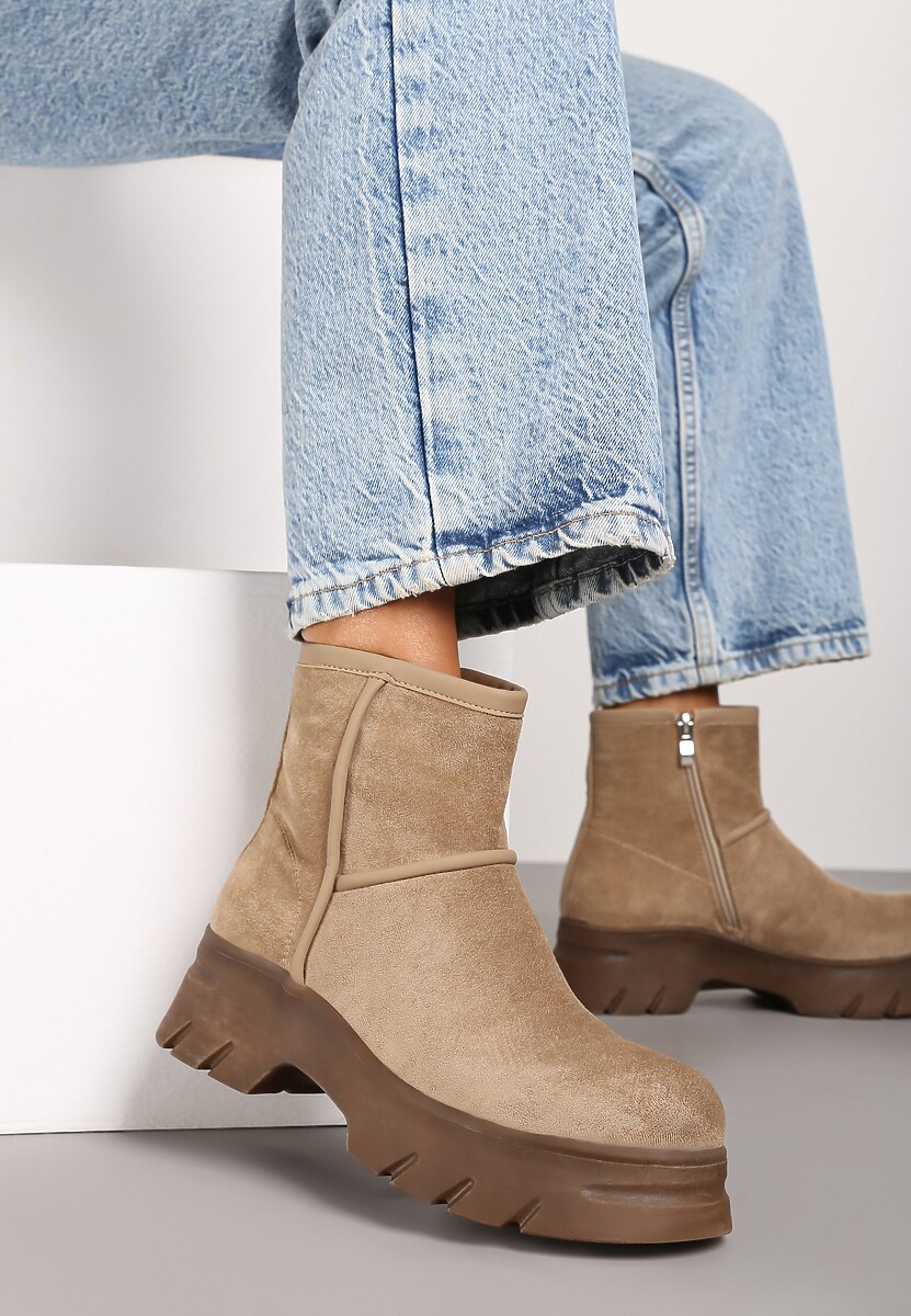 Botine Cinzina Bej 2