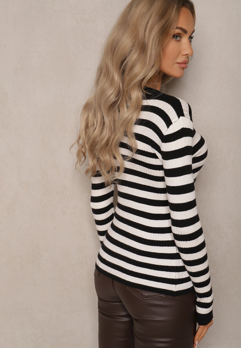 Pulover Zindalina Negru cu alb 3