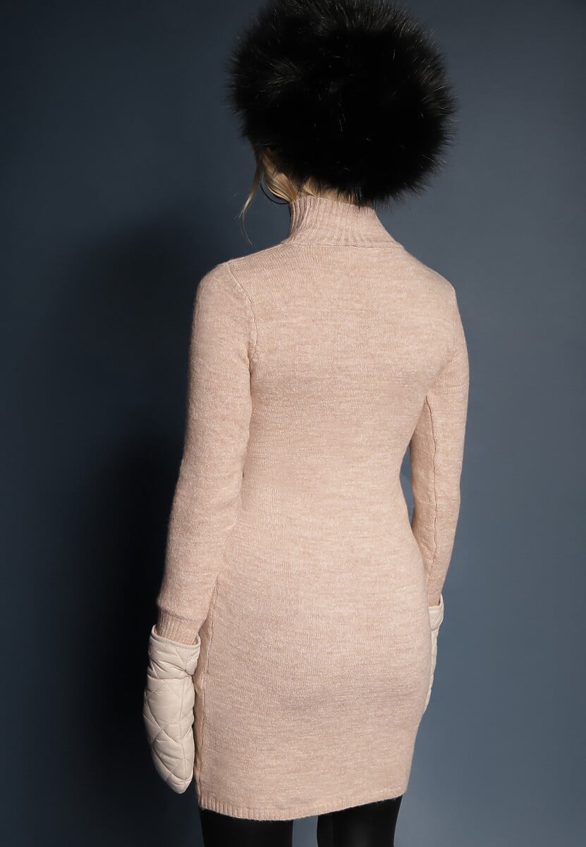 Rochie Bej închis 3