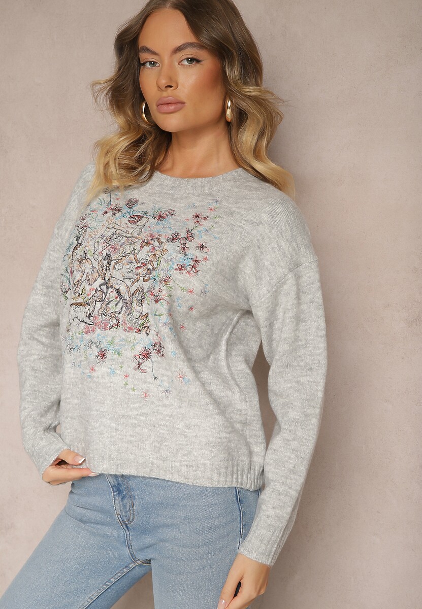 Pulover Inavessa Gri deschis 2