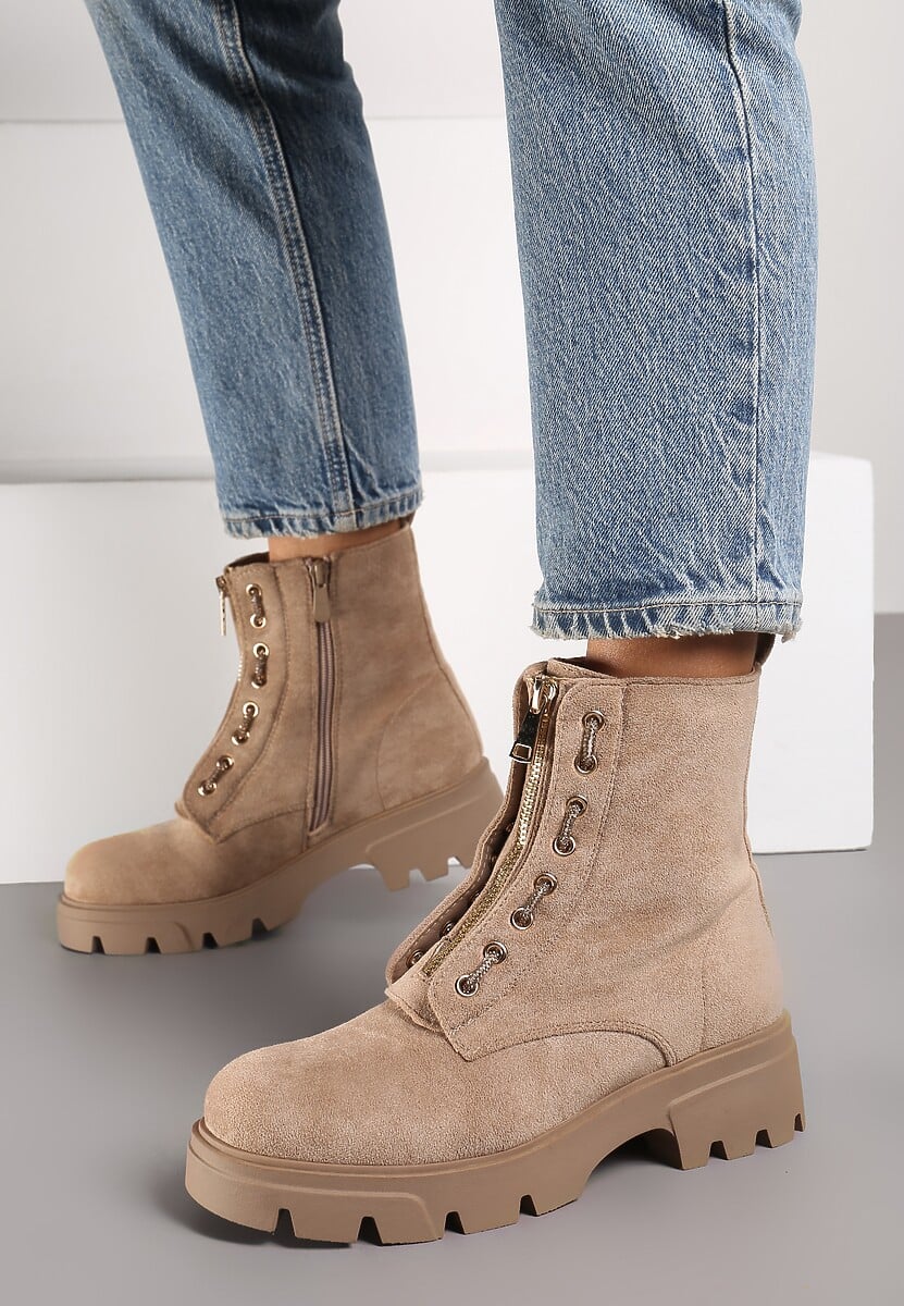 Botine Inaselle Bej 1