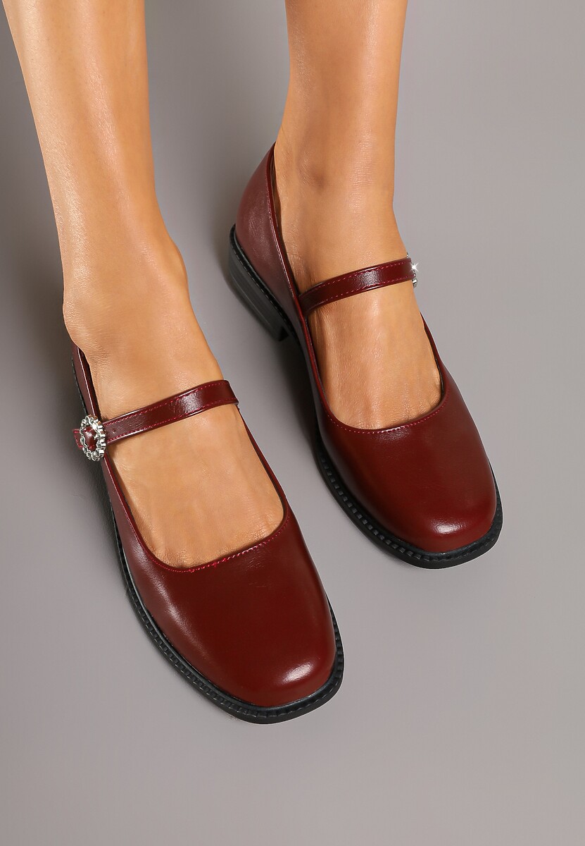 Pantofi casual Marineth Bordo 3