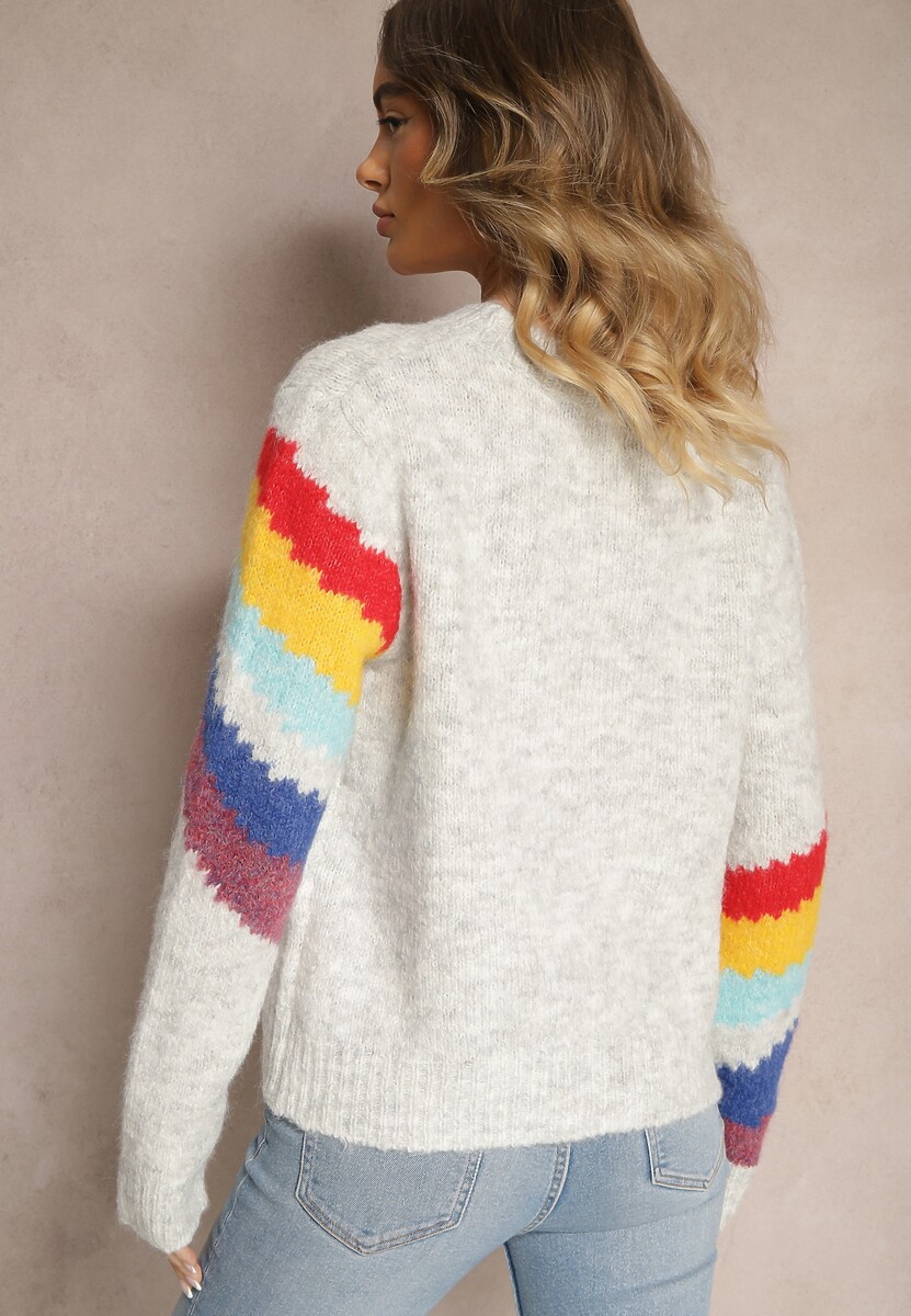Pulover Zenstina Gri deschis 3