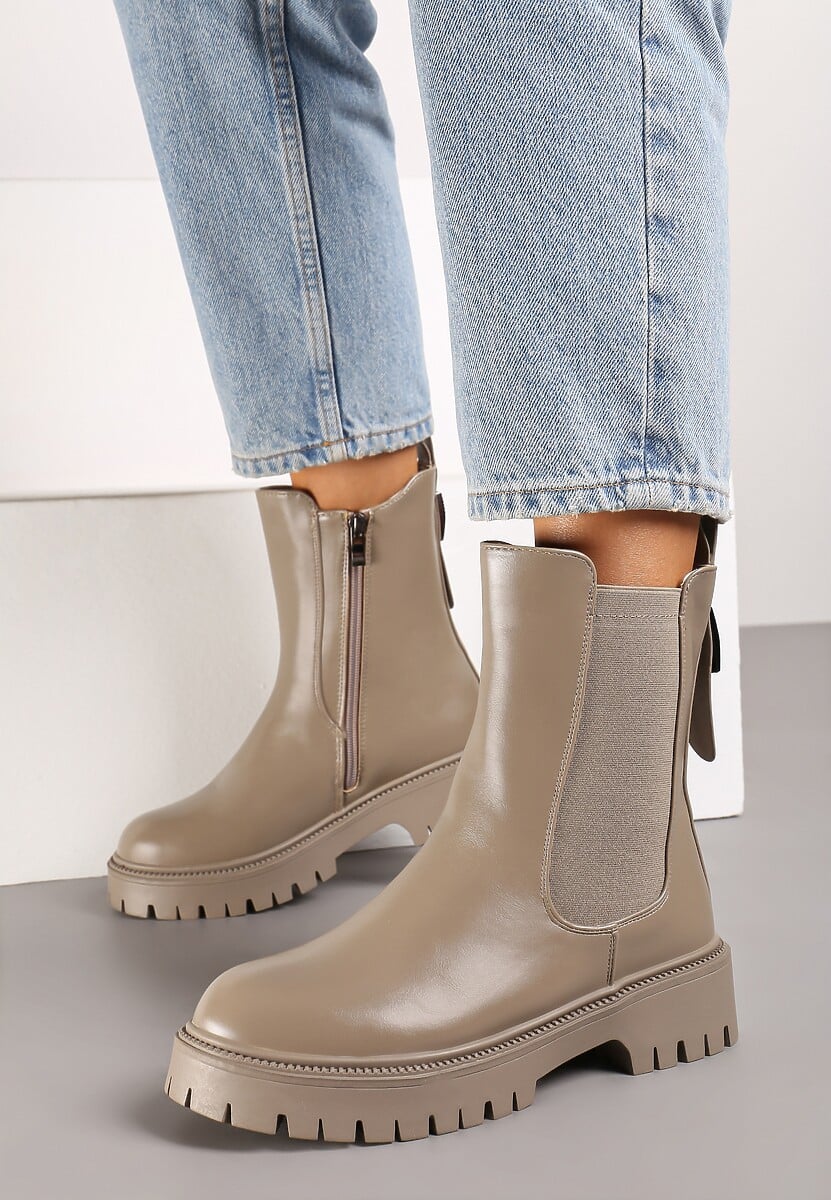 Botine Naritana Bej cu gri 2