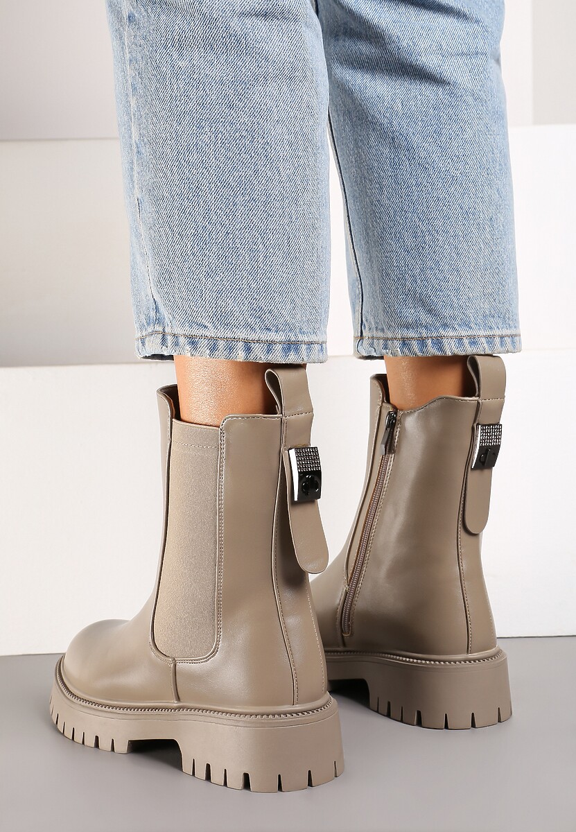 Botine Naritana Bej cu gri 3