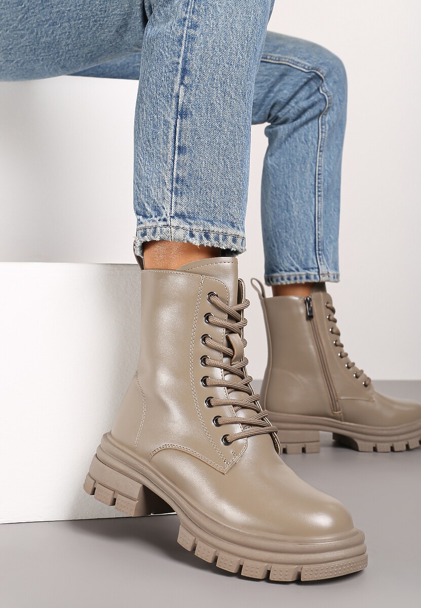 Botine Tinnisca Bej cu gri 1