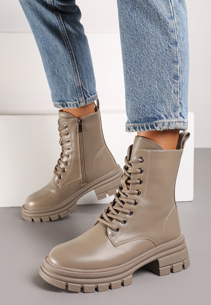 Botine Tinnisca Bej cu gri 2