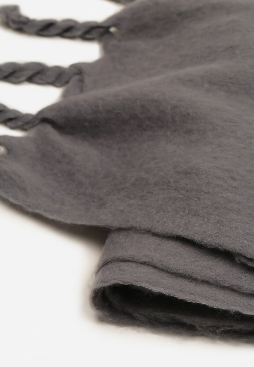 Szary Szalik z Frędzlami Nomiyana 3