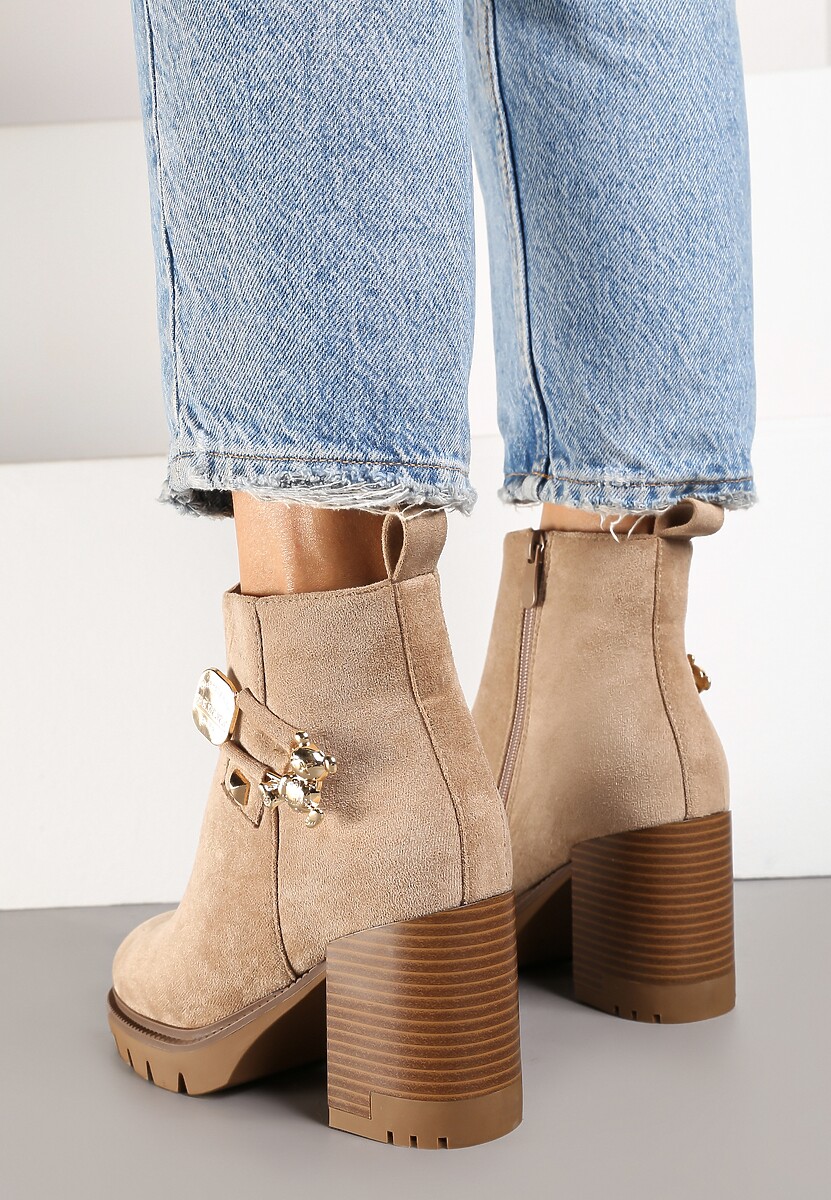 Botine Gemitha Bej 3