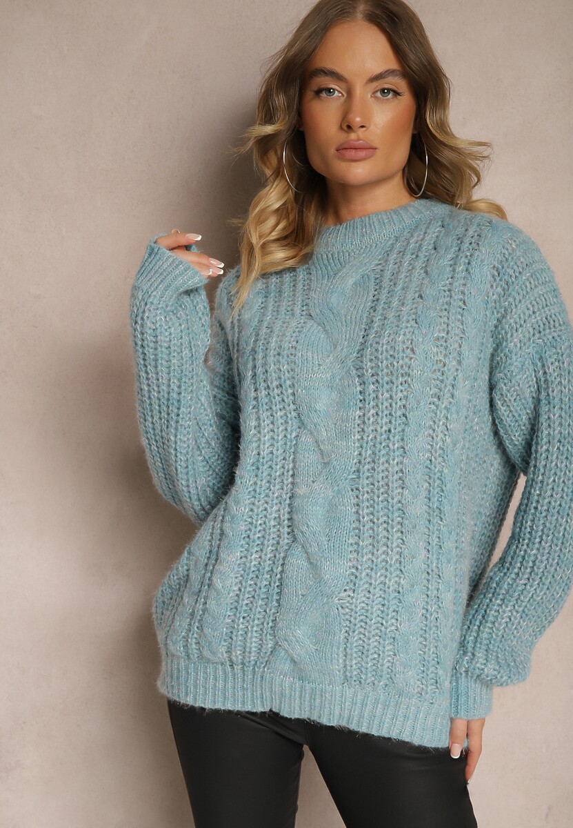Pulover Ecrisevia Albastru deschis 1