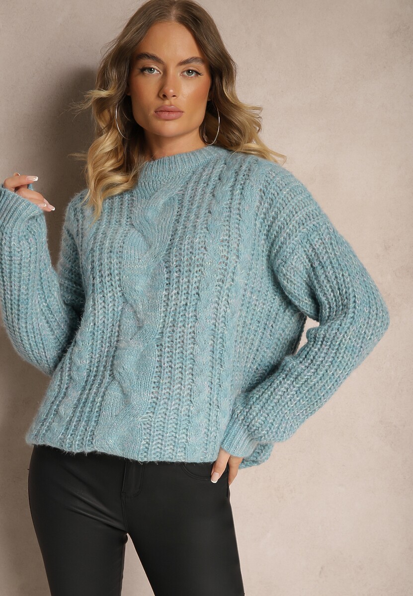 Pulover Ecrisevia Albastru deschis 2