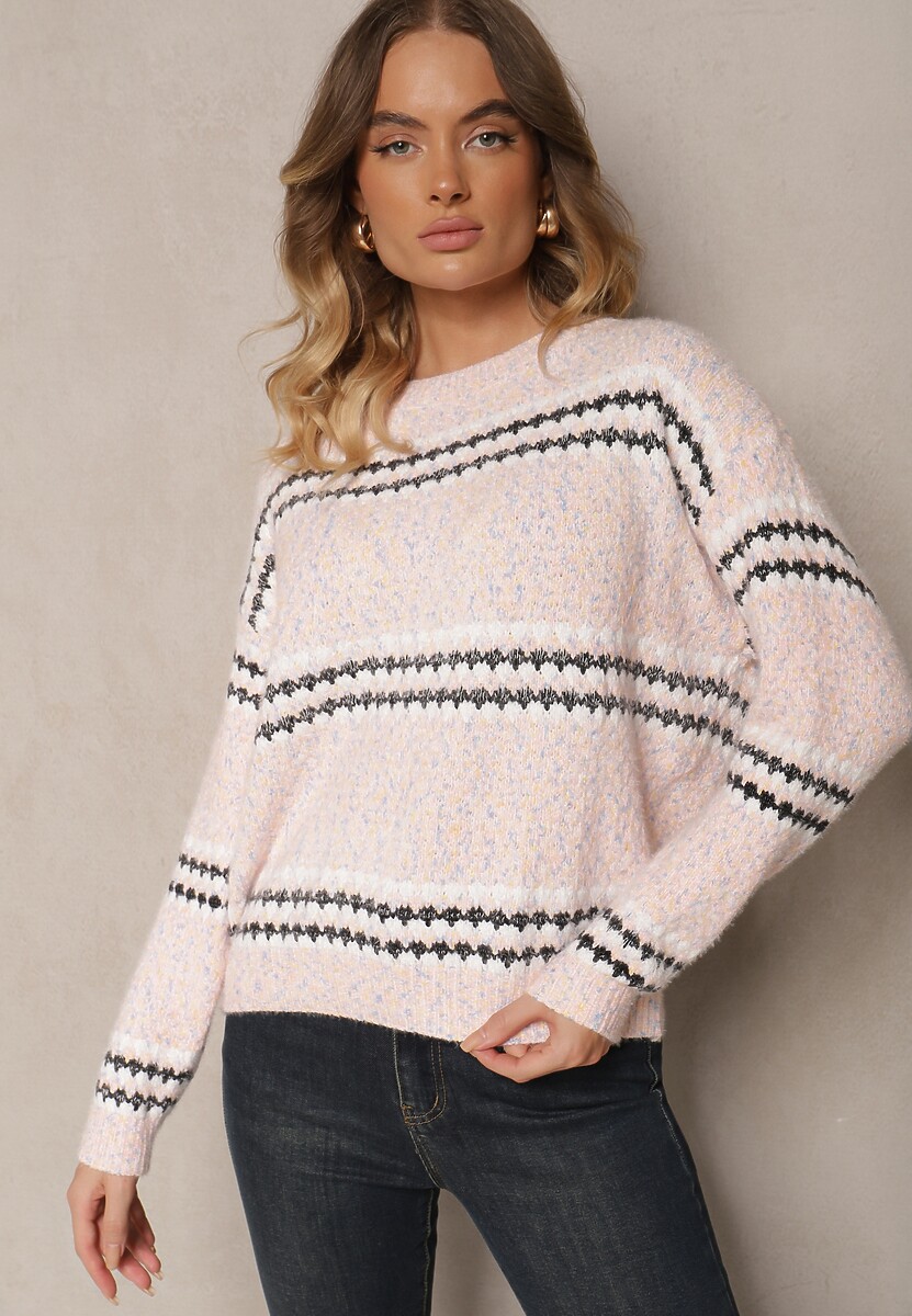 Pulover Siadora Roz deschis 1