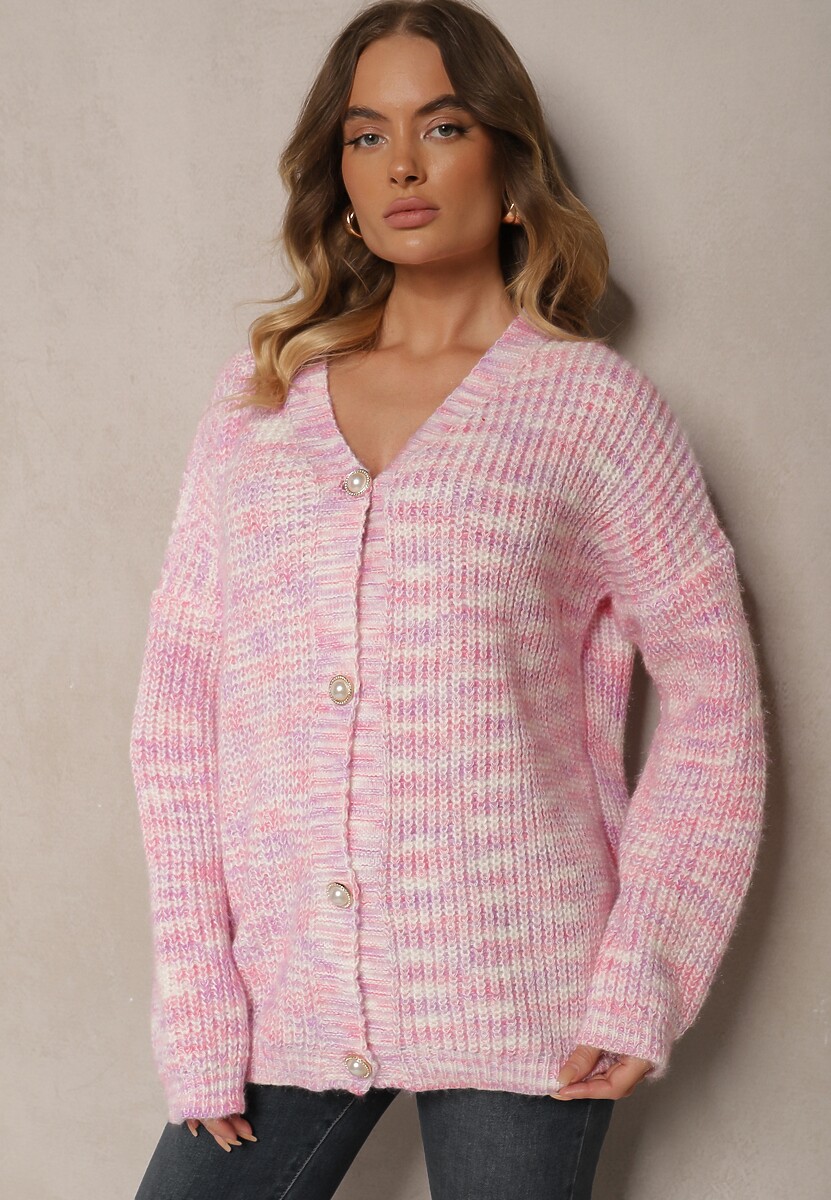 Cardigan Tifilaine Roz deschis 1