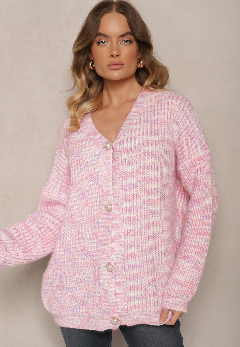 Cardigan Tifilaine Roz deschis 2