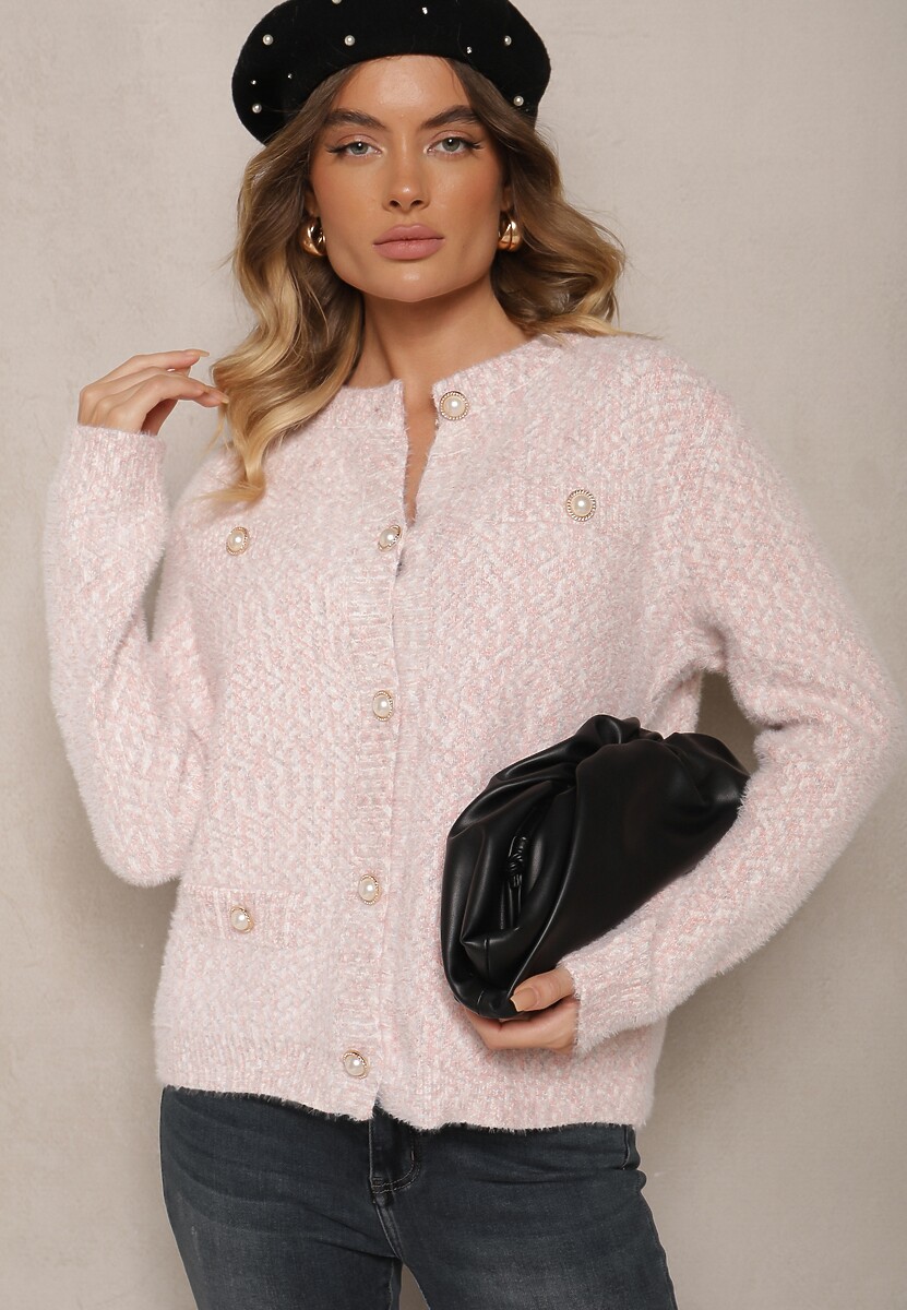 Cardigan Nomilira Roz deschis 2