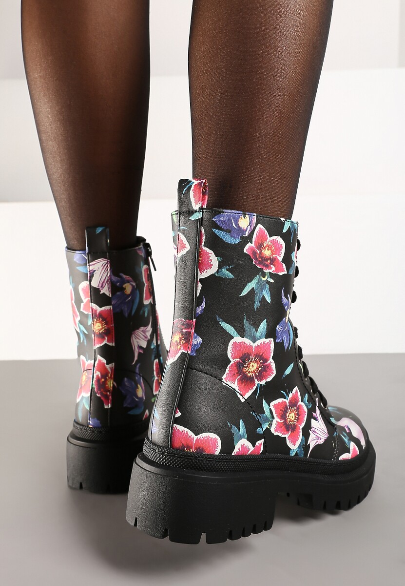 Botine Uzilya Negru cu verde 3
