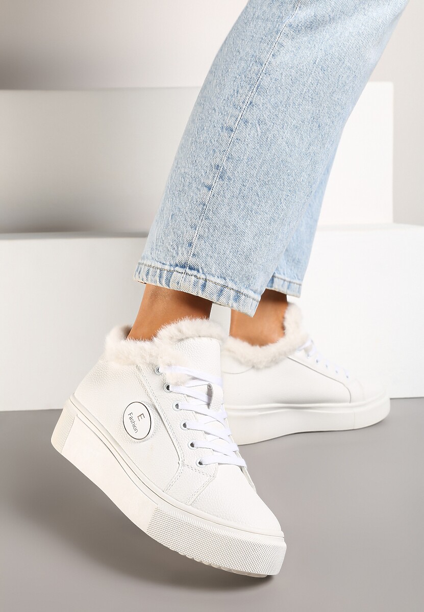 Sneakers Ocella Bej cu alb 1