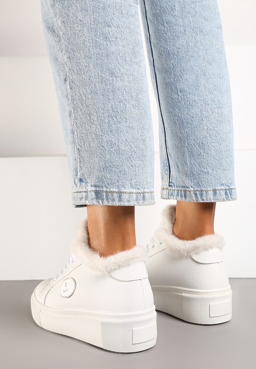 Sneakers Ocella Bej cu alb 3