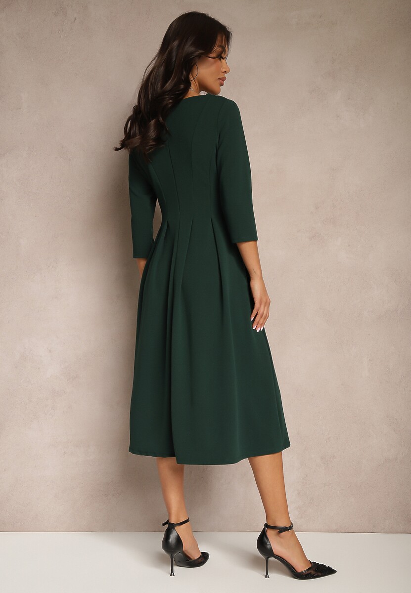 Rochie Reanelis Verde închis 3