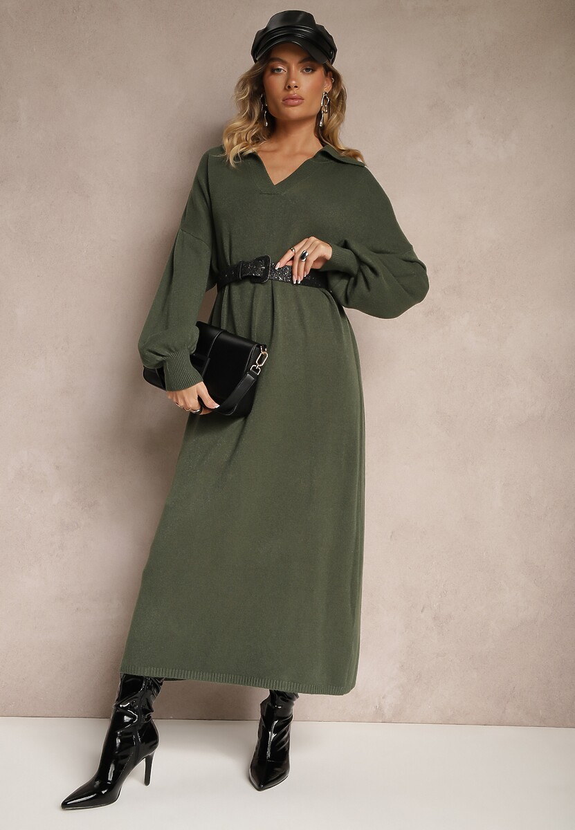 Rochie Clarinnae Verde închis 2