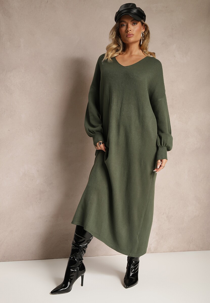 Rochie Besizia Verde închis 2