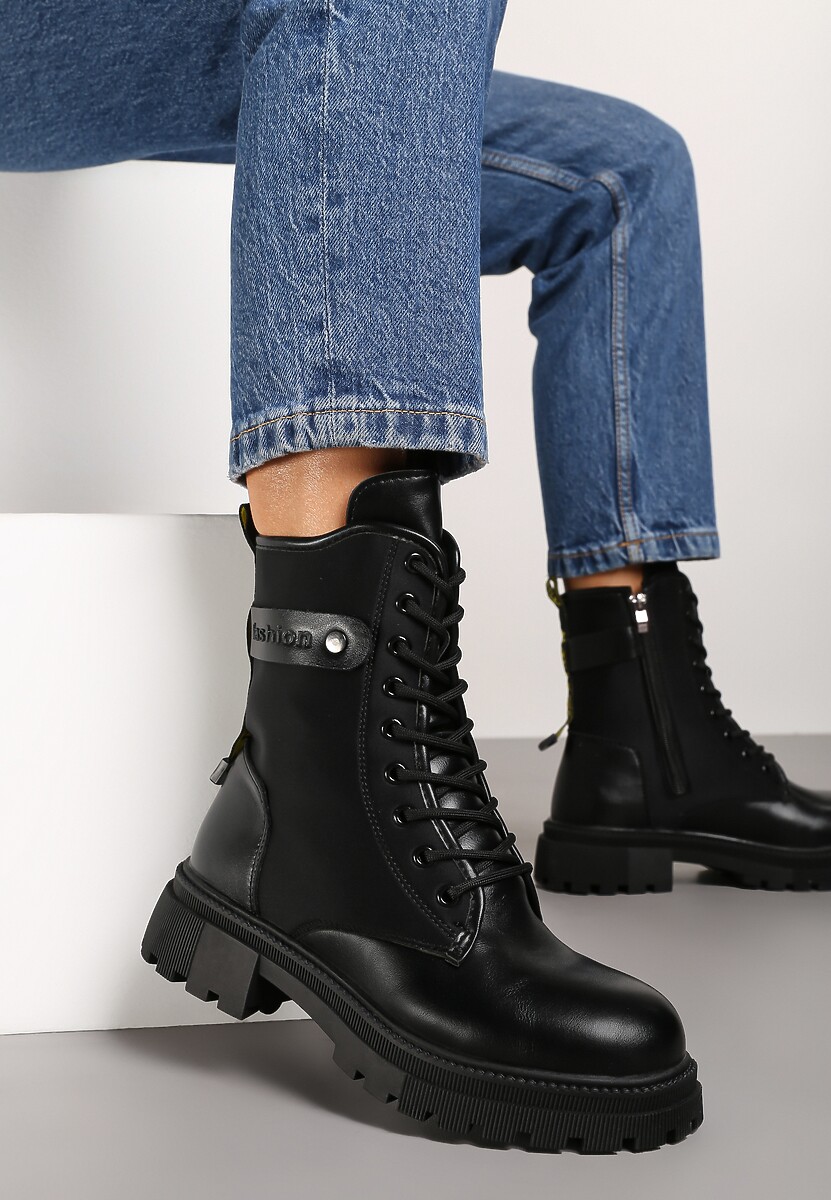 Botine Pretilie Negre 1