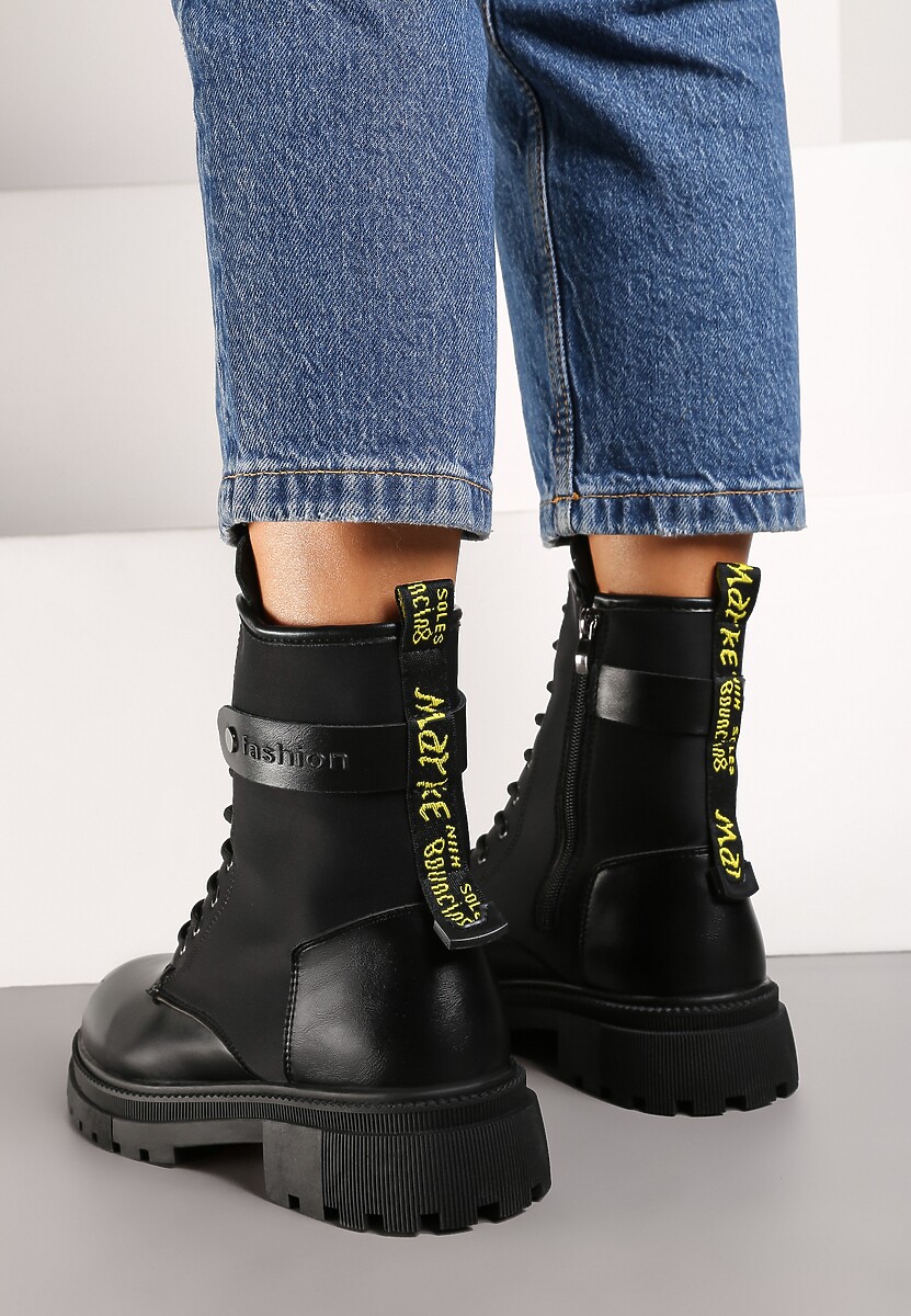 Botine Pretilie Negre 3