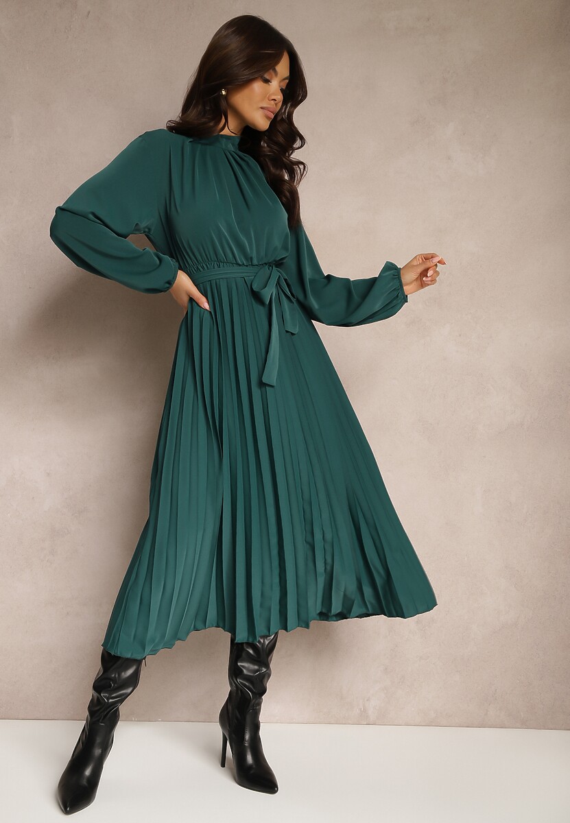 Rochie Zinnoritta Verde închis 3