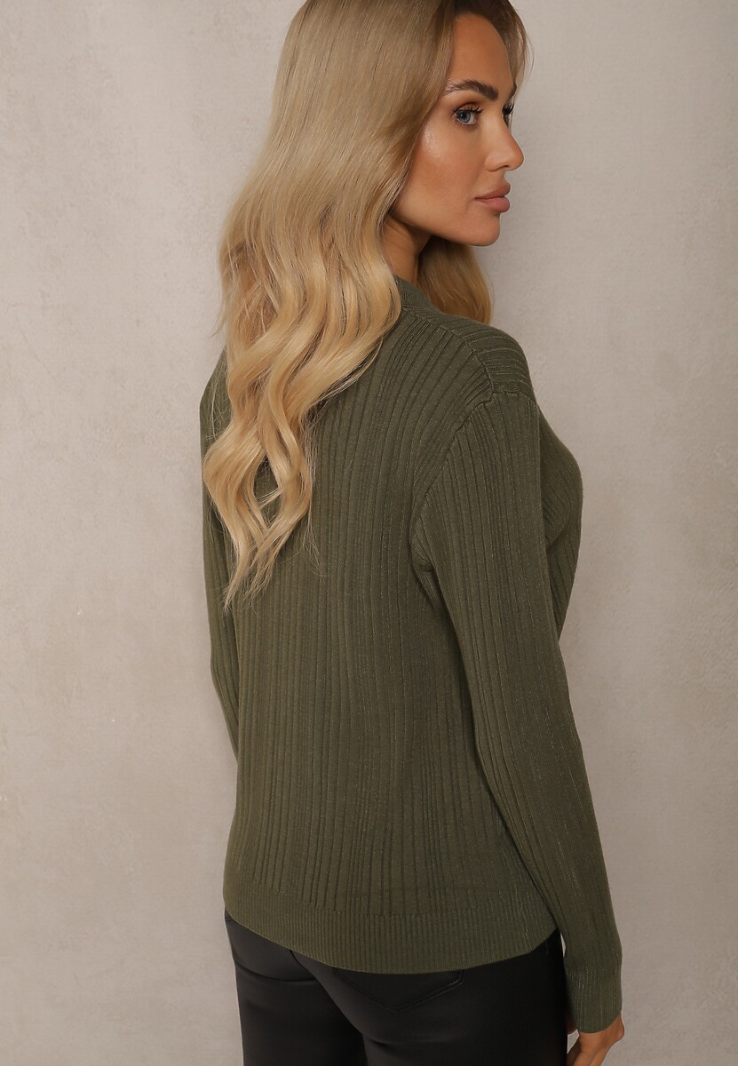 Cardigan Zeanirra Verde închis 3