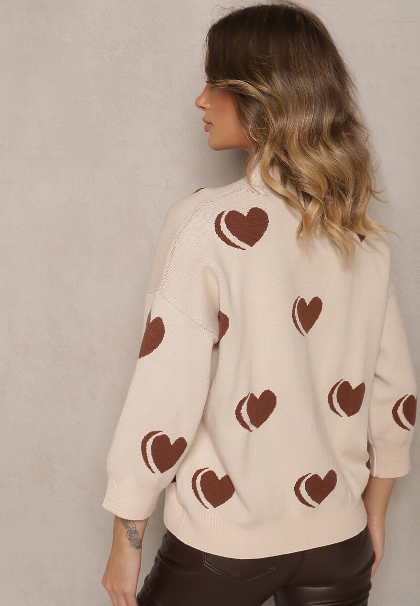 Pulover Zeanisia Bej deschis 3