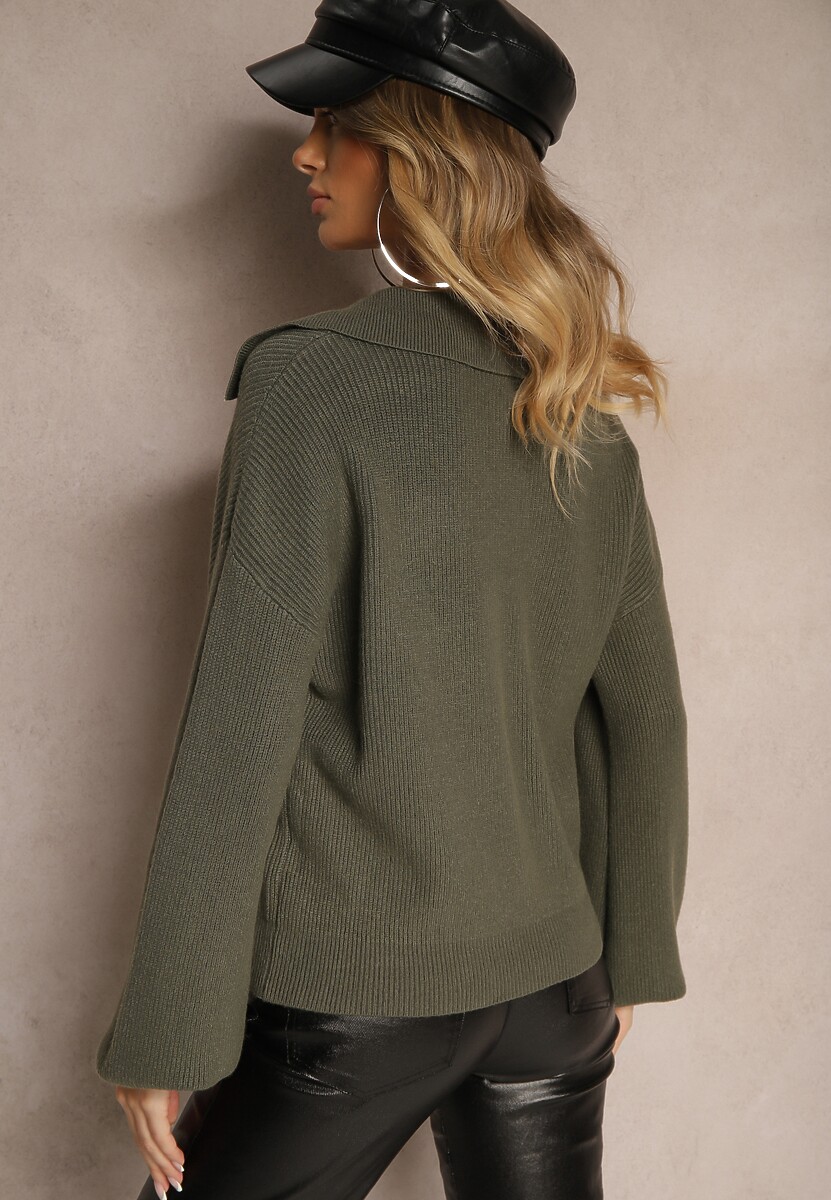 Pulover Seathrana Verde închis 3