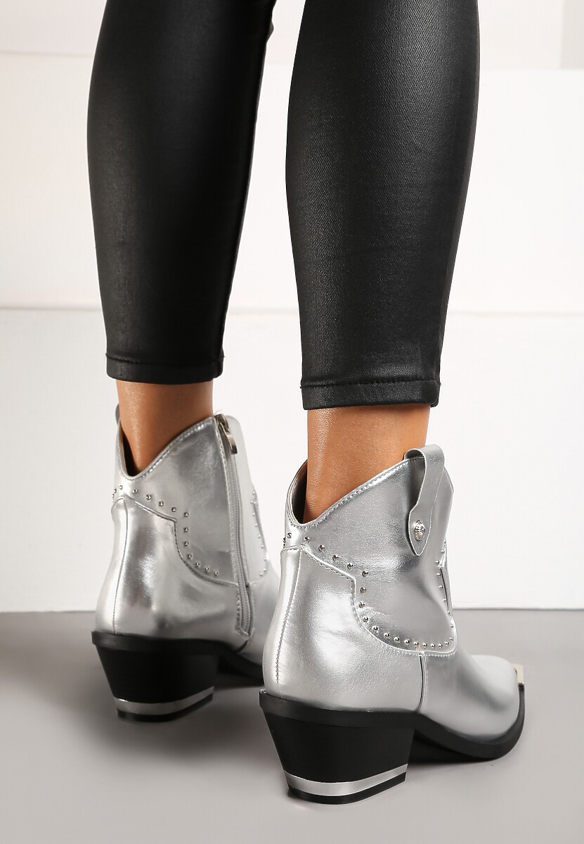 Botine Niavela Argintii 3