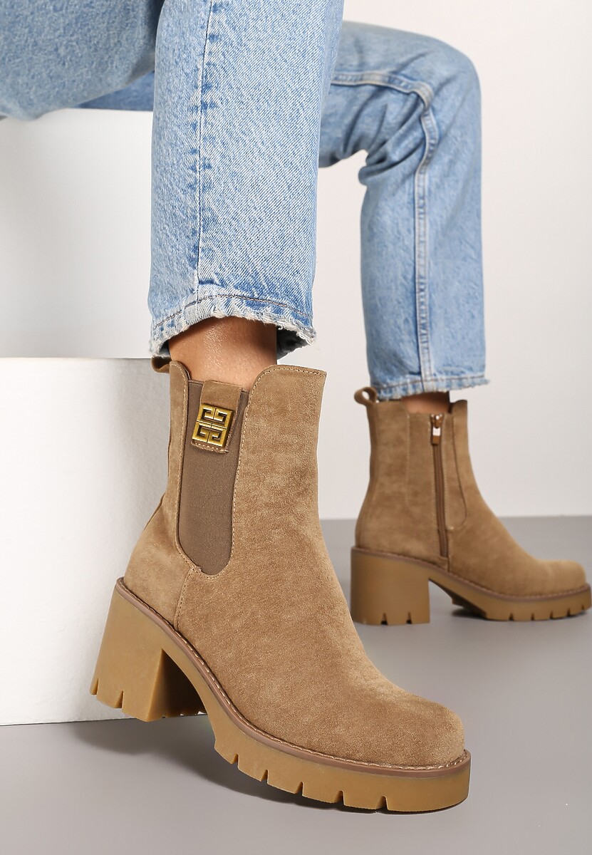 Botine Resilaine Bej 1