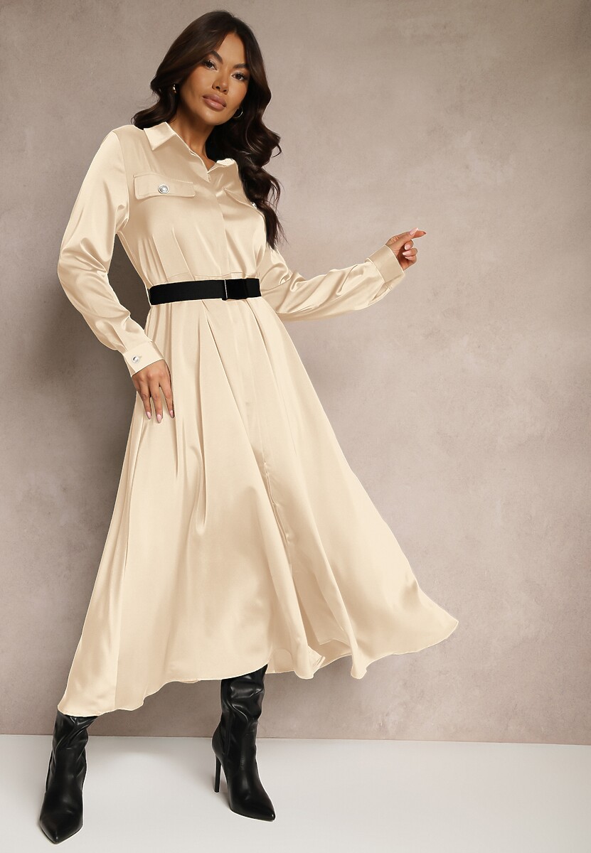 Rochie Vaminay Bej 2