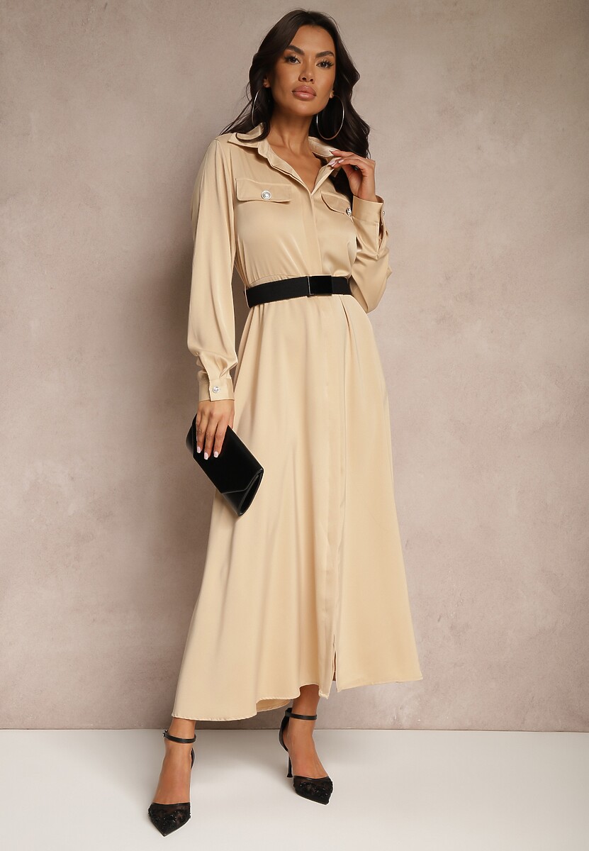 Rochie Vaminay Bej 3