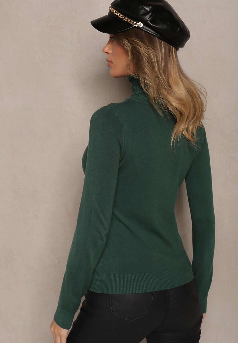 Pulover pe gât Lannetora Verde 3