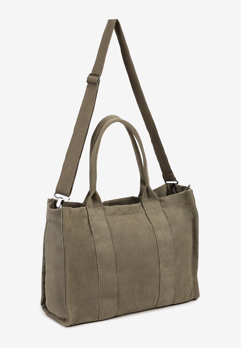 Zielona Torebka Typu Shopper z Plecionki Sevisha 2