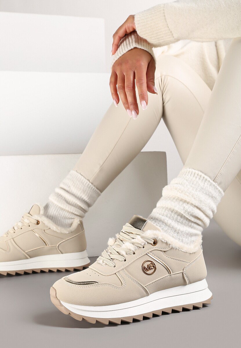 Sneakers Solirra Bej deschis 2